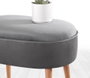 Atelier Del Sofa Moile - Puf de terciopelo Gris
